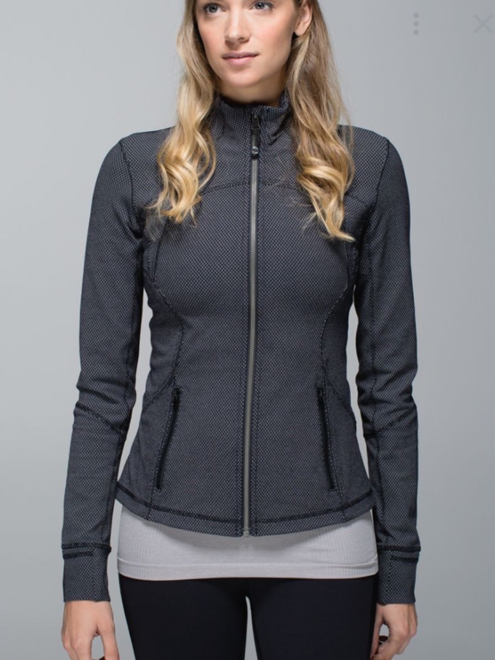 Lululemon Forme Jacket II *Textured
Diamond Dot Black White Size 8